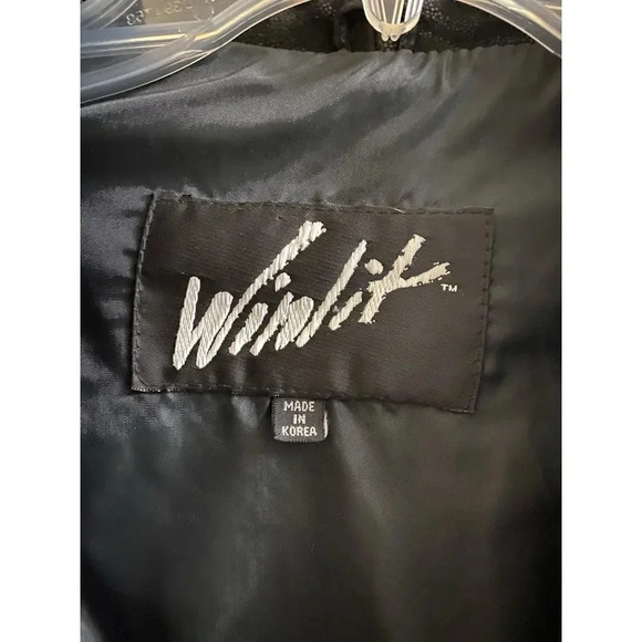 Winlit Women's Vintage Retro 80s 90s Black Leather Suede Jacket Designs Size P - Picture 2 of 16